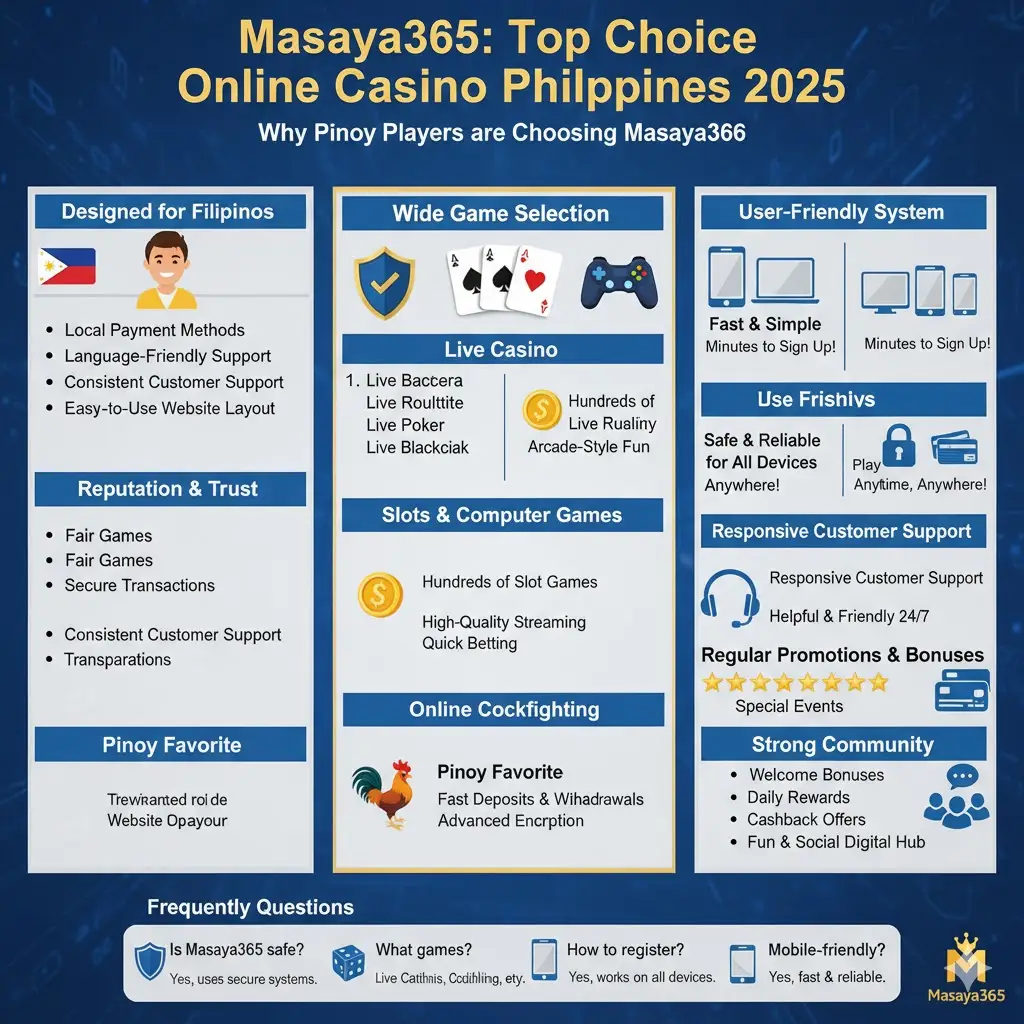 Masaya365 Popular in the Online Casino Philippines Industry