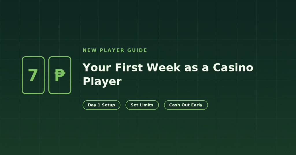 Your first week as an online casino player, day by day