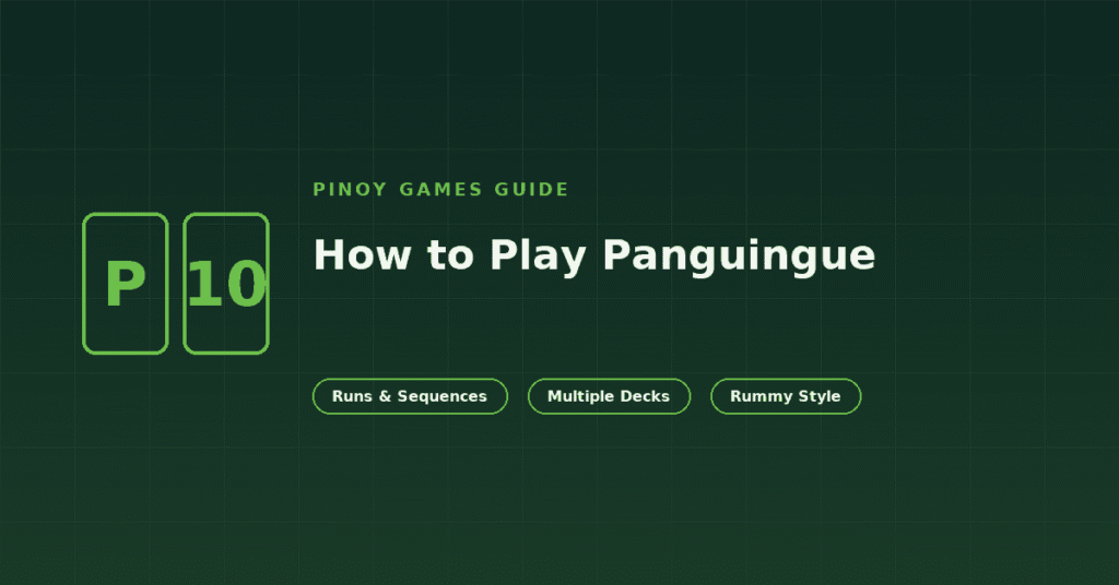 Panguingue card game guide: multi-deck melds and scoring