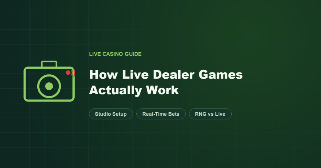 Live dealer casino games: studio setup, real-time bets, RNG vs live