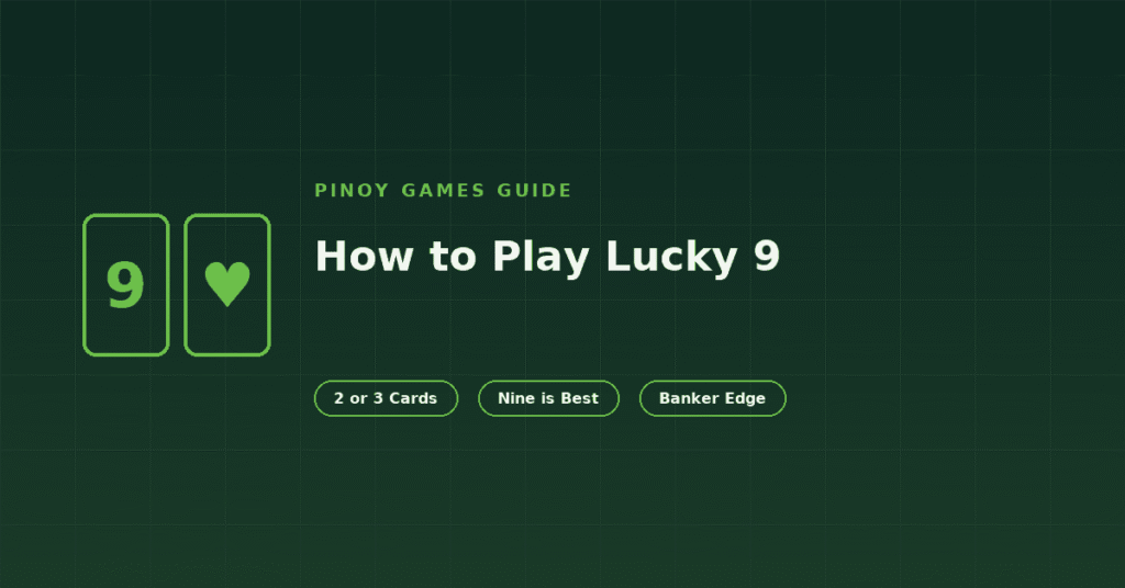 Lucky 9 card game guide: scoring, rules and the banker advantage