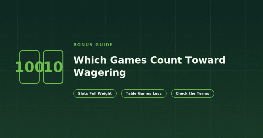 Wagering contribution rates by game type explained