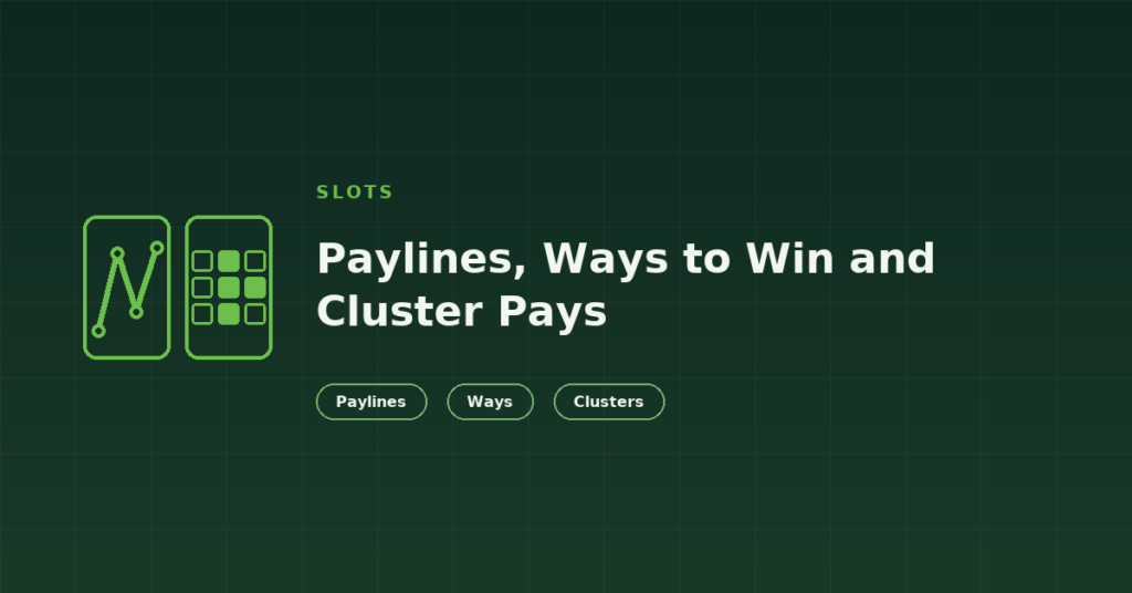 Slot Paylines, Ways to Win and Cluster Pays: How Slots Count a Win